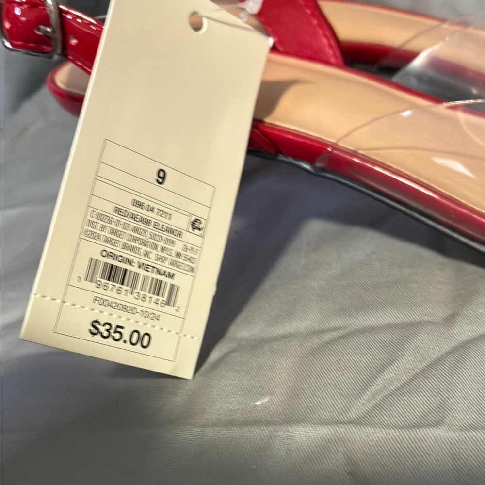 a new day Red Heels with Heart Design and Clear Panels - Picture 3 of 5